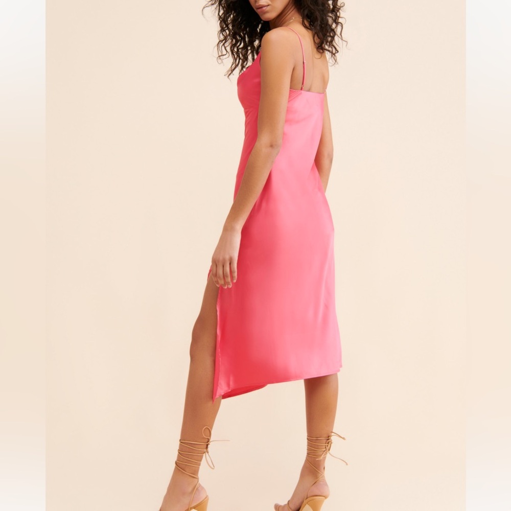 Anthropologie Adelyn Rae Faith Slip Dress in Pink Size Medium - Picture 2 of 7